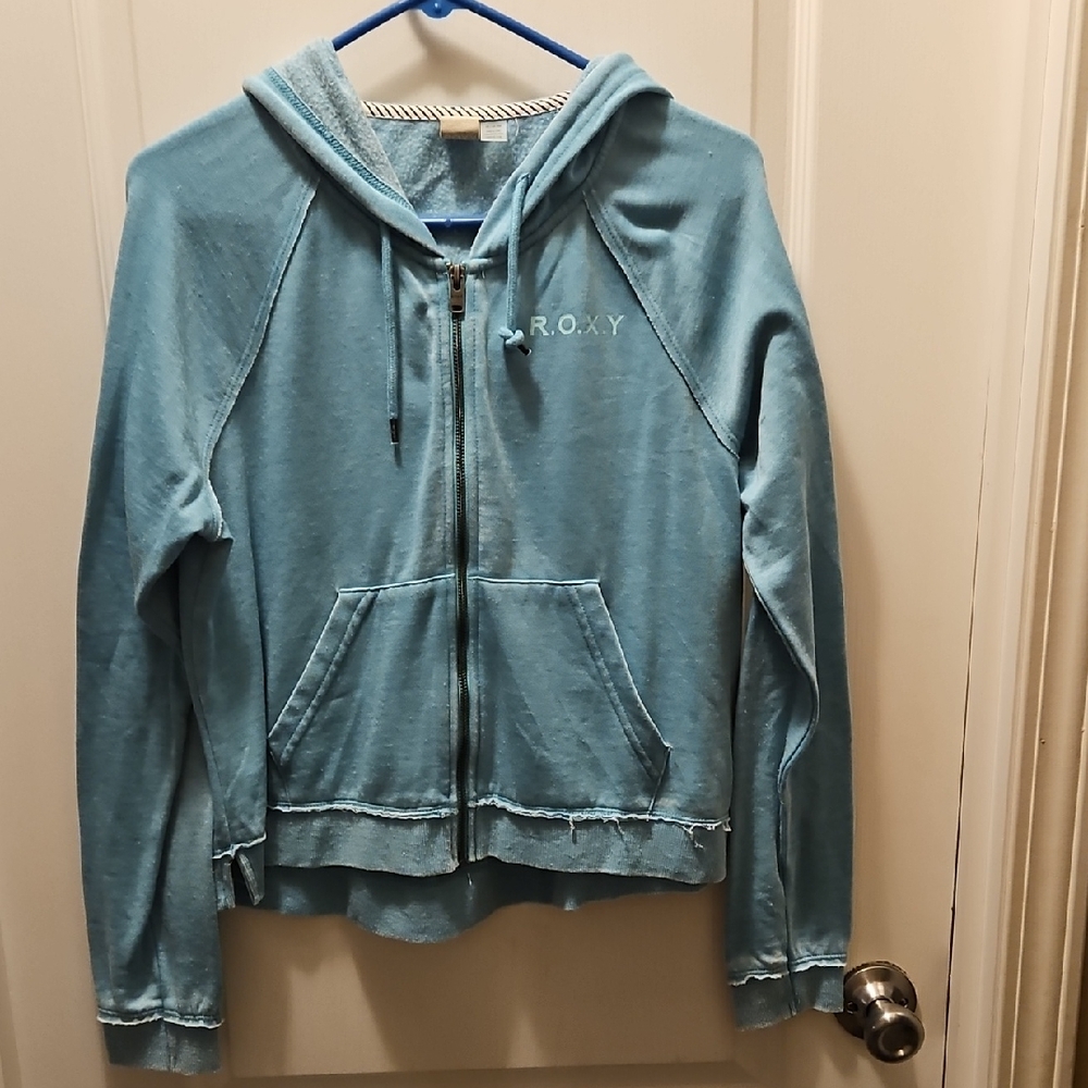 Roxy Light Blue Casual Hoodie